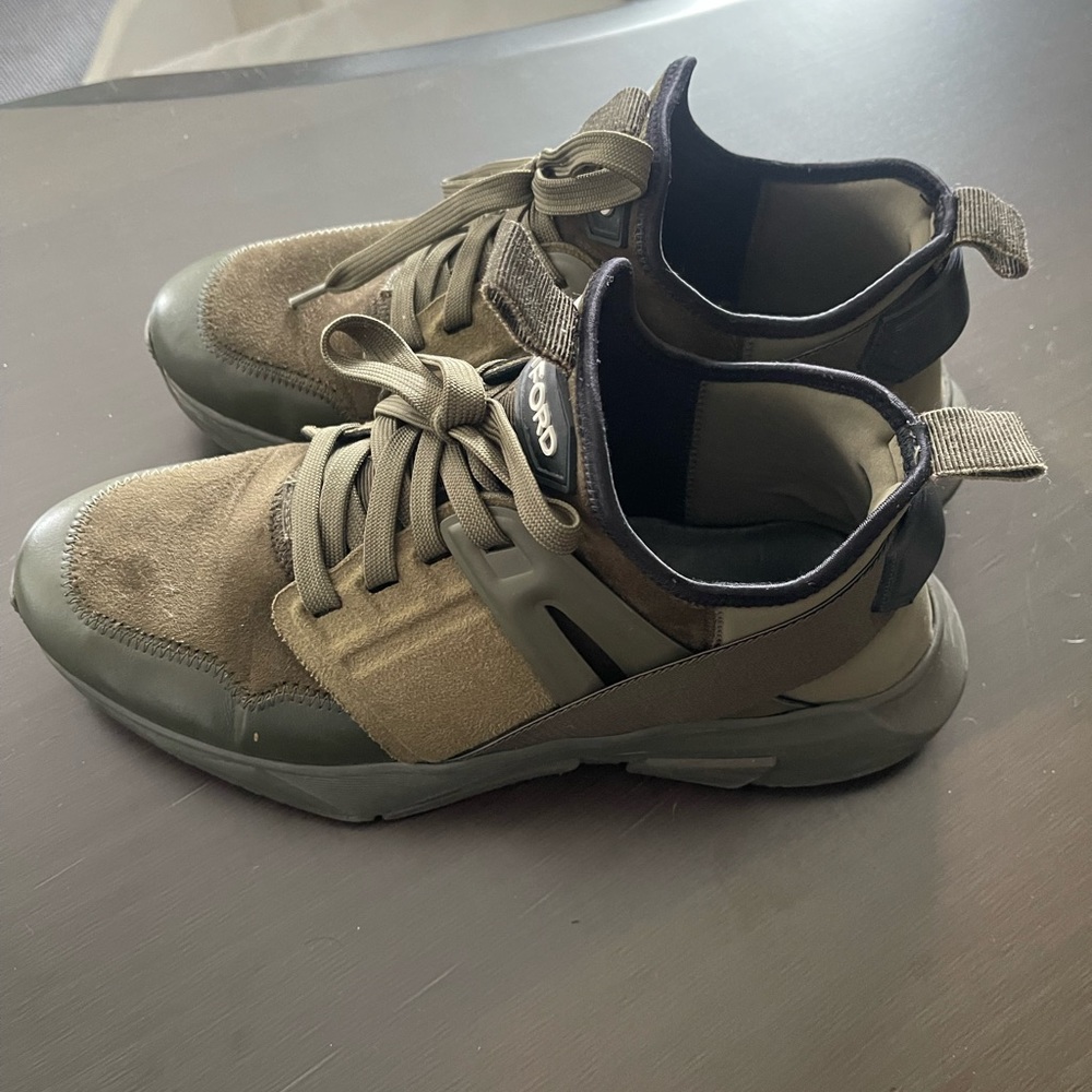 Tom Ford Suede And Neoprene Jago Sneaker